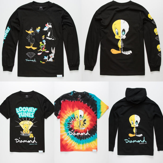 Available Now: Looney Tunes x Diamond Supply Co. Apparel Collection