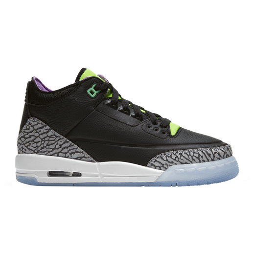 Available Now: GS Air Jordan Retro 3 "Black Electric Green"