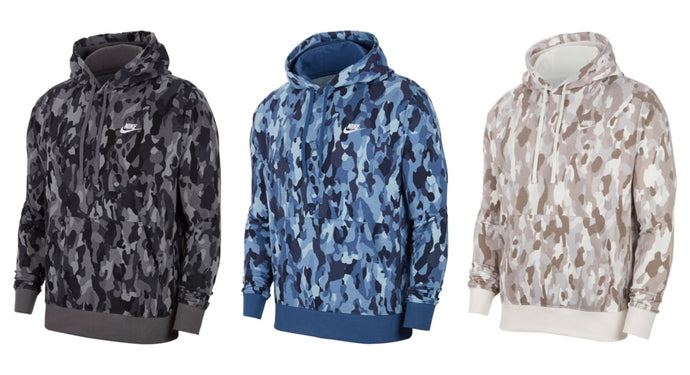 Under Retail: Nike Camo Print Pullover Hoodies