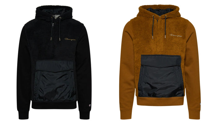 Under Retail: Champion Sherpa Hybrid Super Fleece PO Hoodie