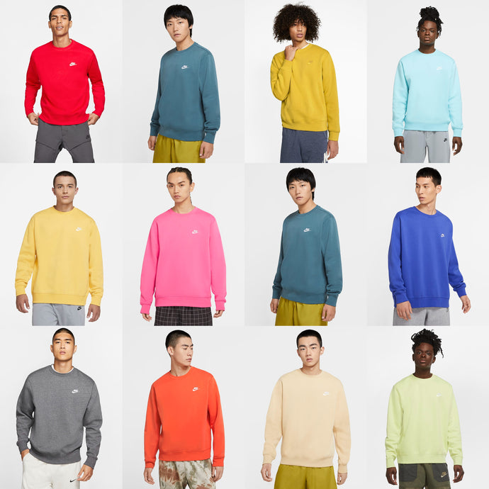 Under Retail: Nike Sportswear Club Fleece Crew Sweaters