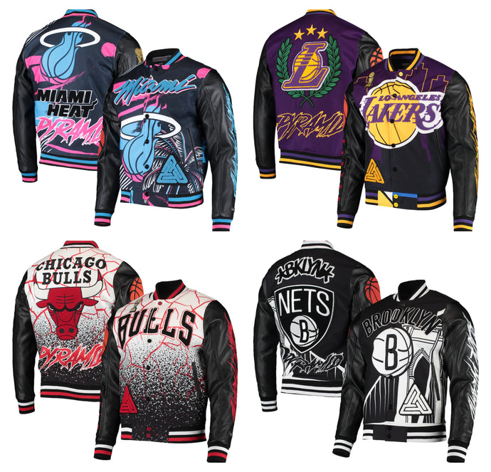 Available Now: Pro Standard x Black Pyramid Full Snap Varsity Jackets