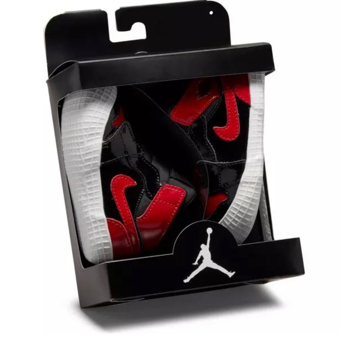 Available Now: Air Jordan 1 Crib Bootie "Patent Bred"