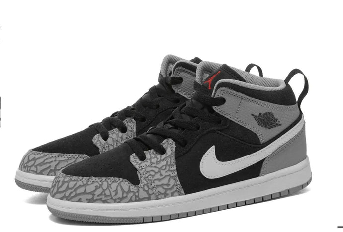 Available Now: PS Air Jordan 1 Mid "Black Cement"