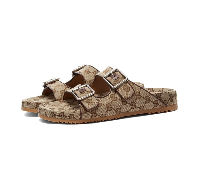 Available Now: Gucci Sideline GG Logo Sandal "Beige"