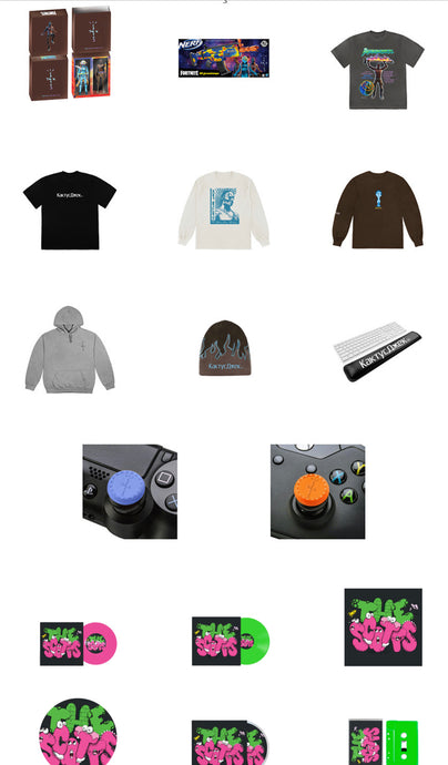 Available Now: Cactus Jack Fortnite Merch Day #2