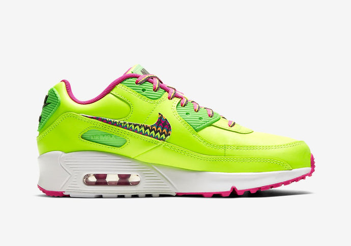 Available Now: GS Nike Air Max 90 "Volt Pink"