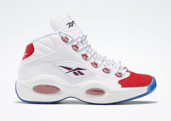 Under Retail: Reebok Question Mid Suede "Red Toe"