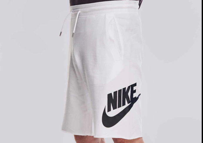 Under Retail: Nike Sportswear Logo Shorts "White Black"