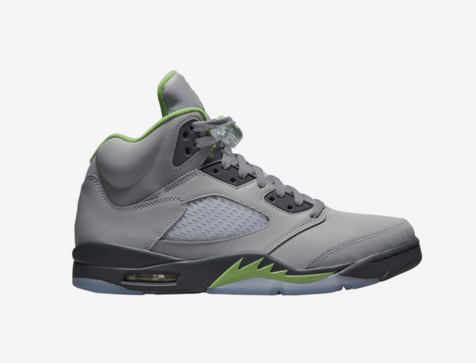 Available Now: Air Jordan Retro 5 "Green Bean"