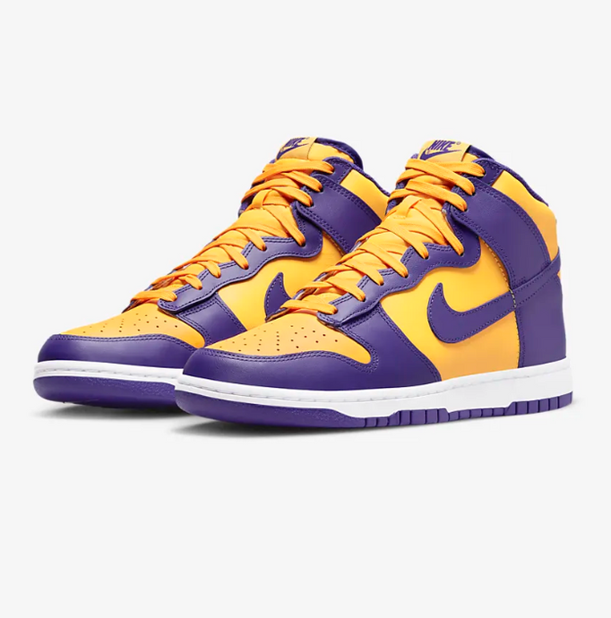 Available Now: Nike Dunk High "Lakers"