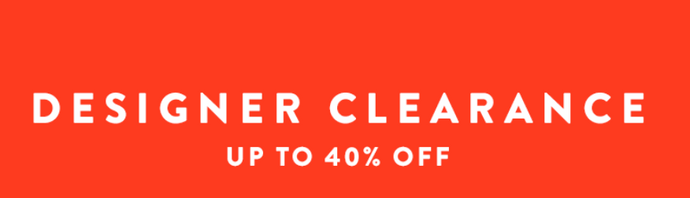 Designer Sale: 40% OFF Select Styles