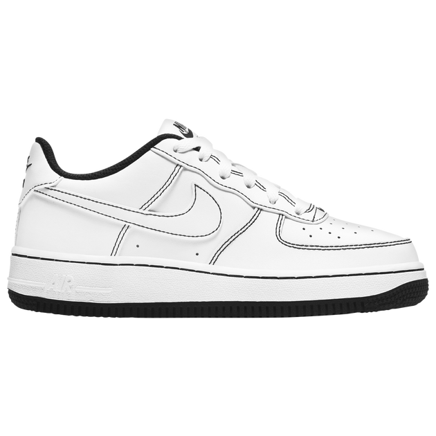 Available Now: GS Nike Air Force 1 Stitch "White Black"