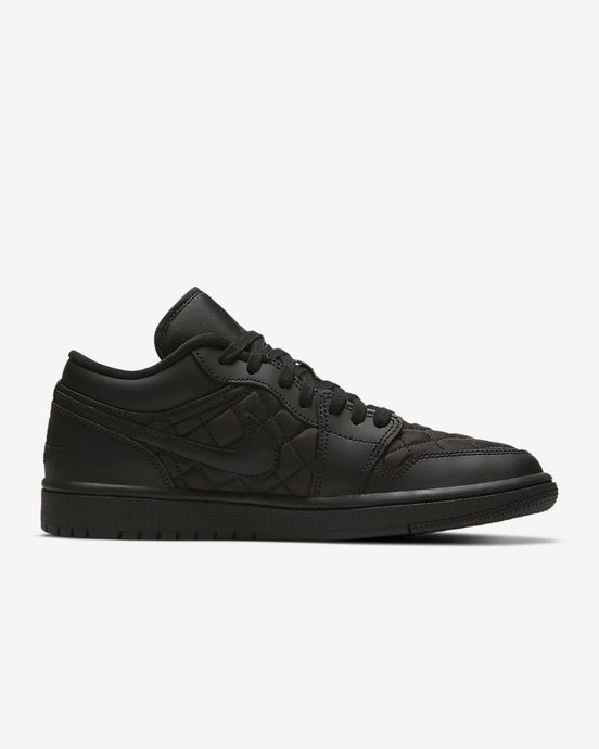 Available Now: Wmns Air Jordan 1 Low Quilted "Triple Black"