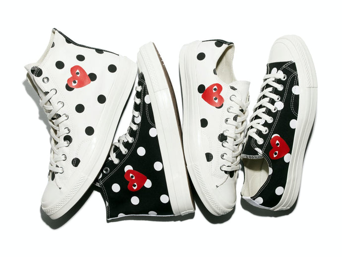 Available Now: Comme des Garcons x Chuck 70 "Polka Dot" Collection