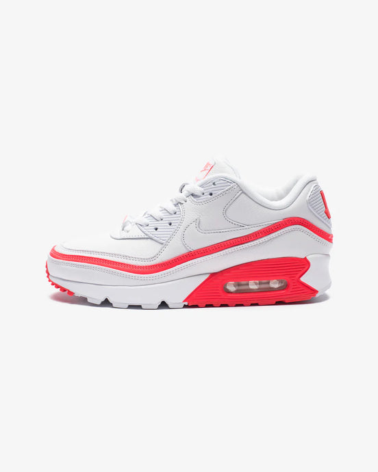 Available Now: Undefeated x Nike Air Max 90 "White Solar Red"