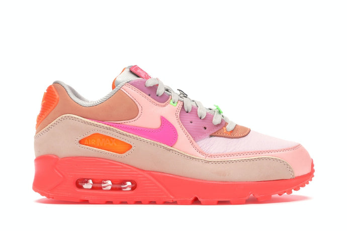 Available Now: Wmns Air Max 90 PRM "Bright Crimson"