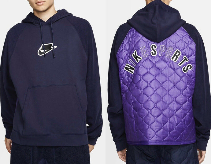 Under Retail: Nike Sportswear Fleece Pullover Hoodie "Blackened Blue"
